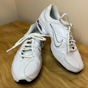 Nike Air White Leather Training Athletic Shoes